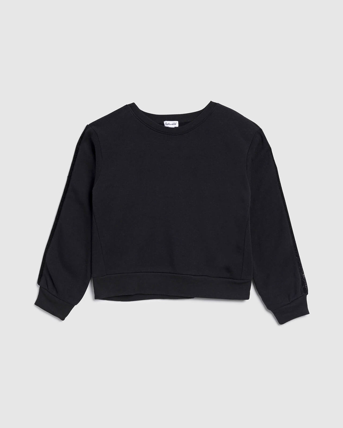 Girls Sparkle Supersoft Long Sleeve Pullover - Black