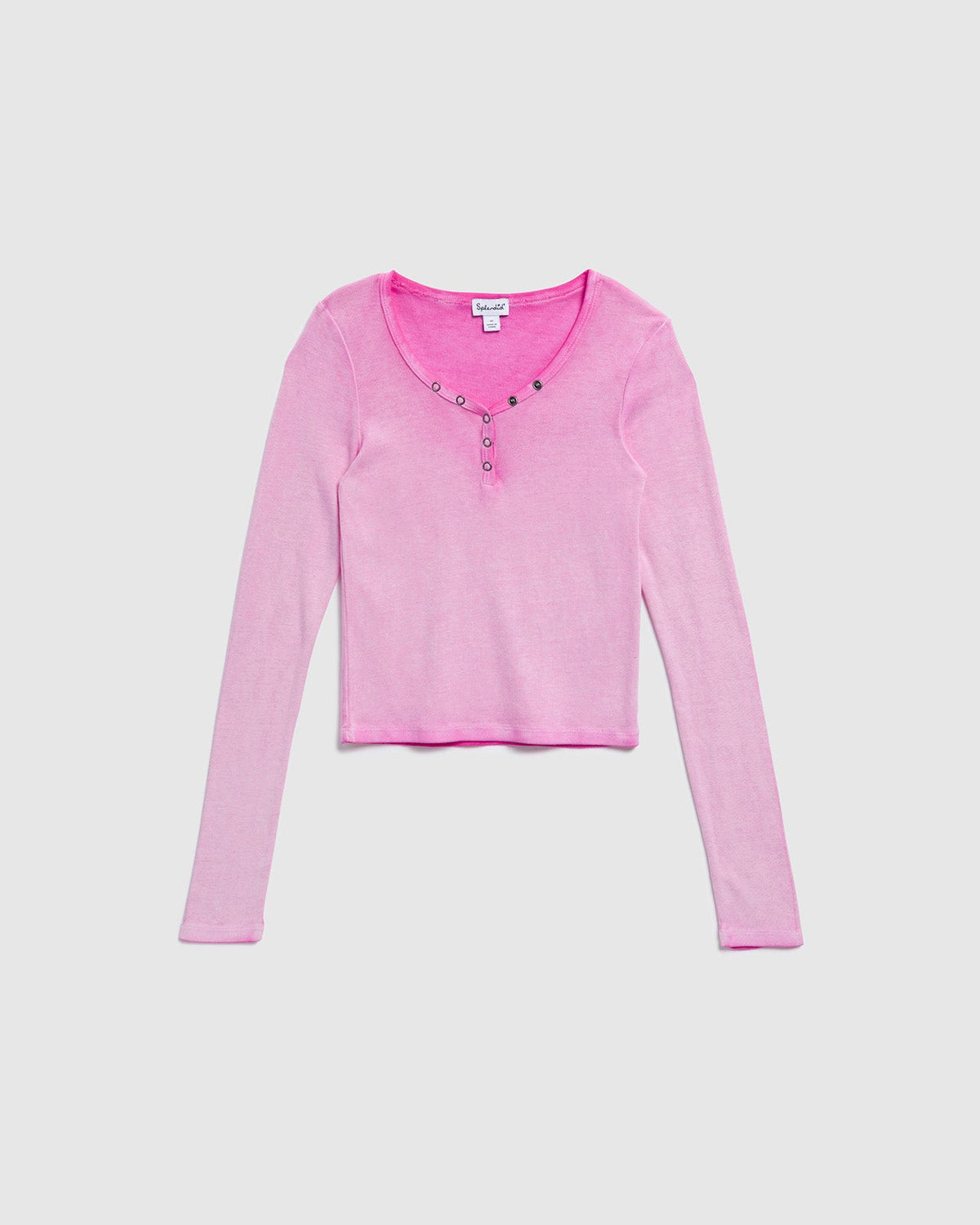 Girls Long Sleeve Vintage Henley