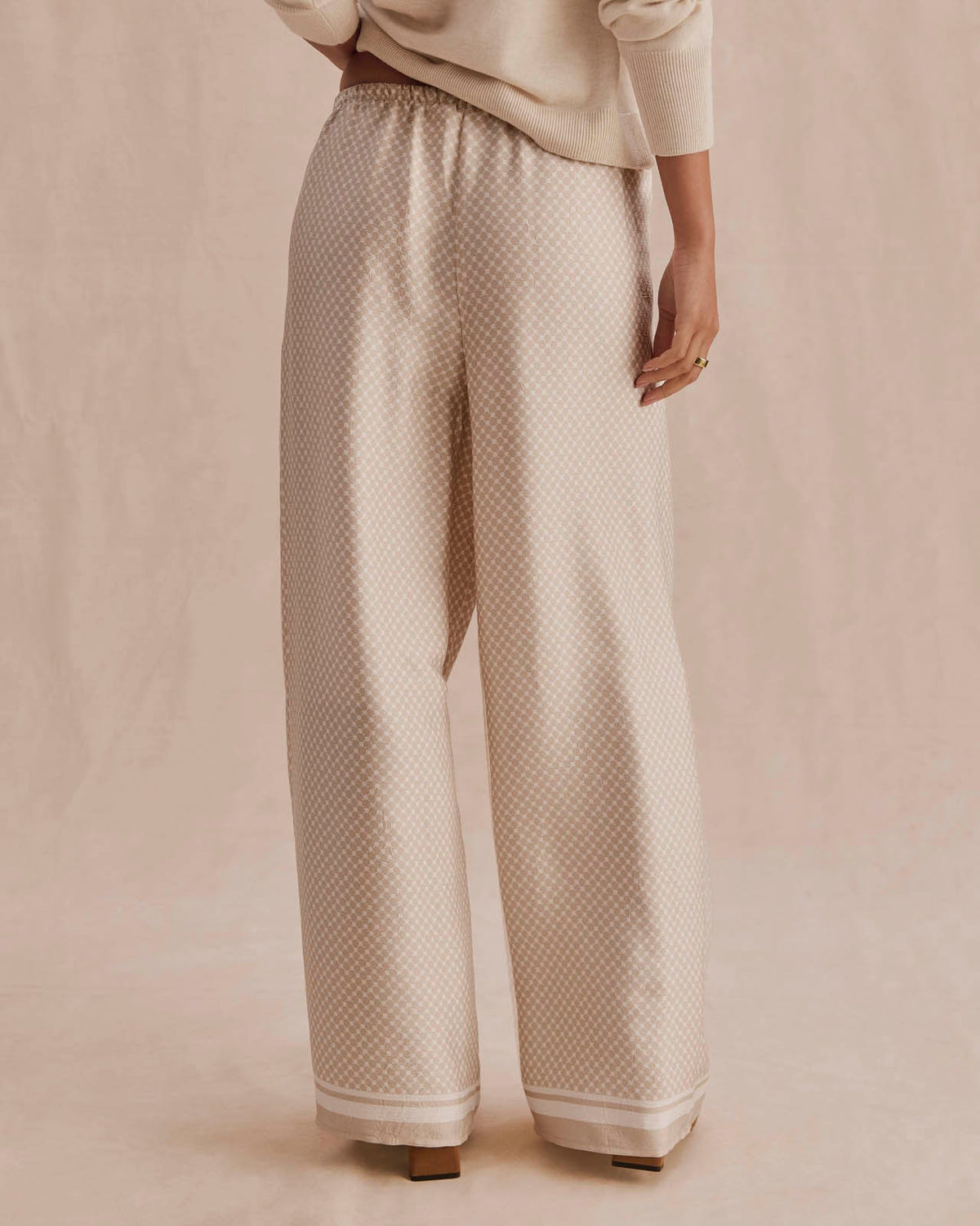 Valerie Pleated Print Pant