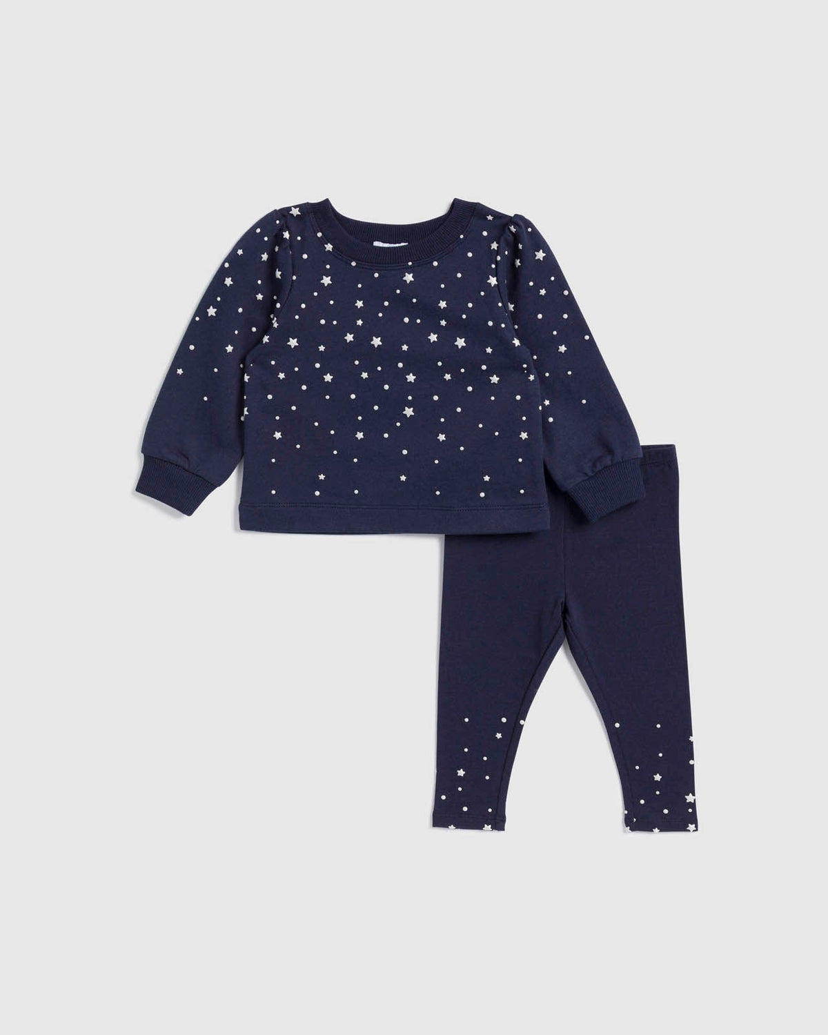 Infant Girl All The Lights Long Sleeve Set - Inkwell