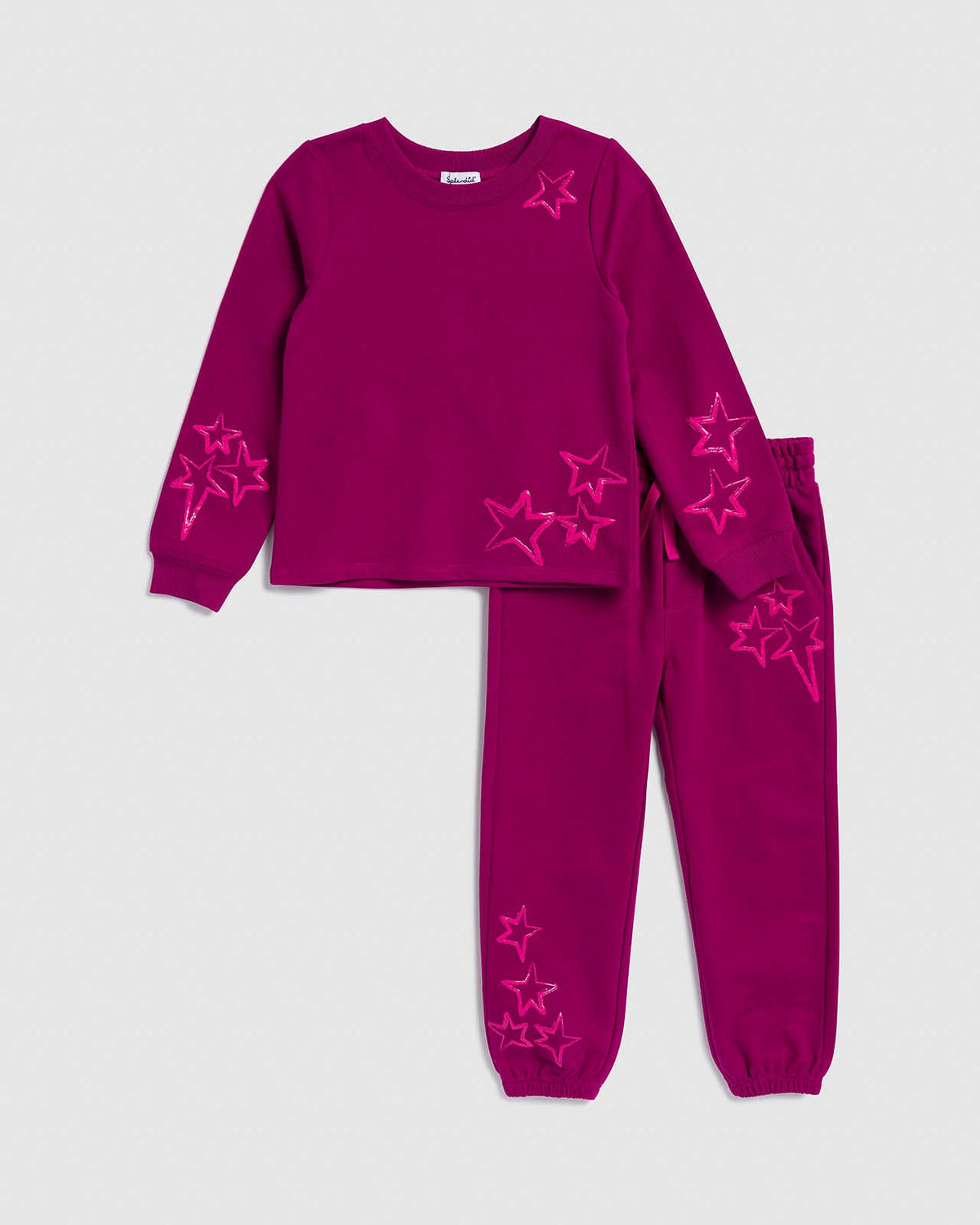 Toddler Girl Star Gazing Pullover Set - Winterberry