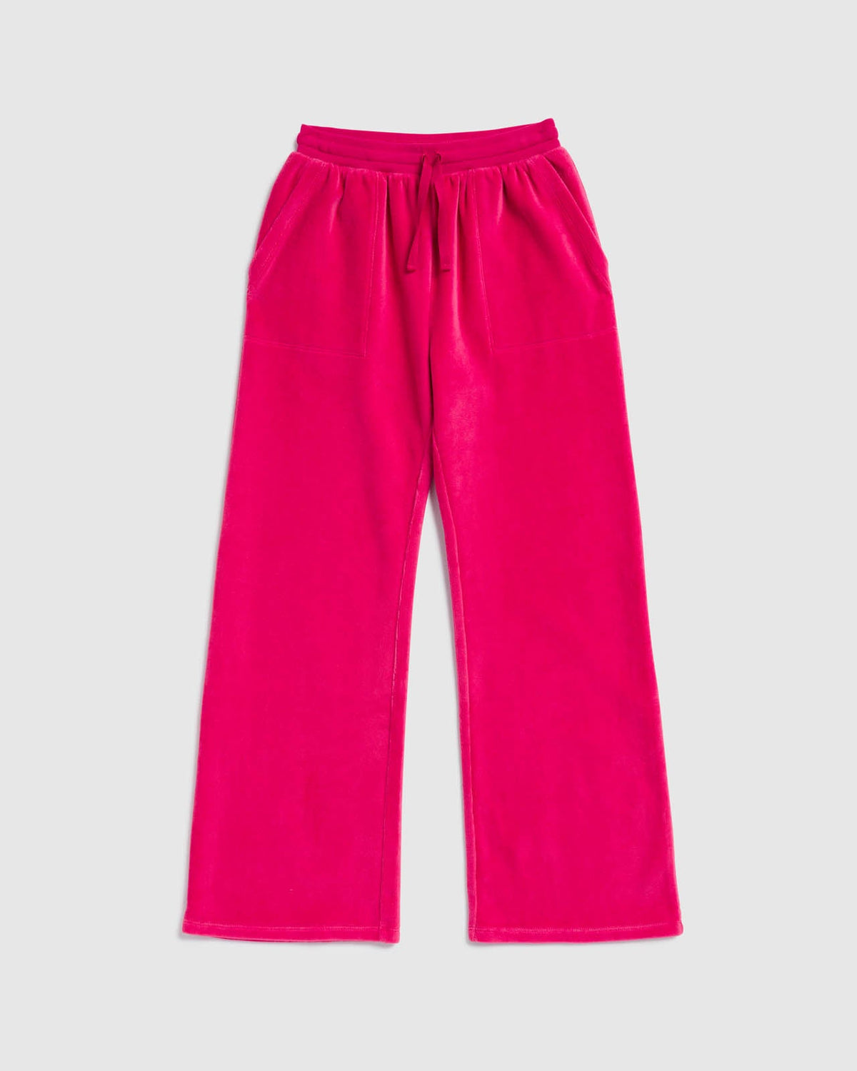 Girl Velvety Velor Sweatpant - Velvet Red