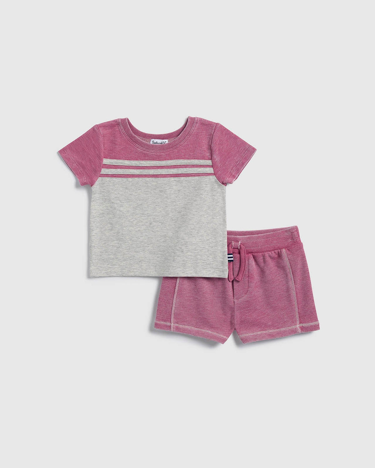 Infant Boy City Kid Striped Set - City Red Stripe