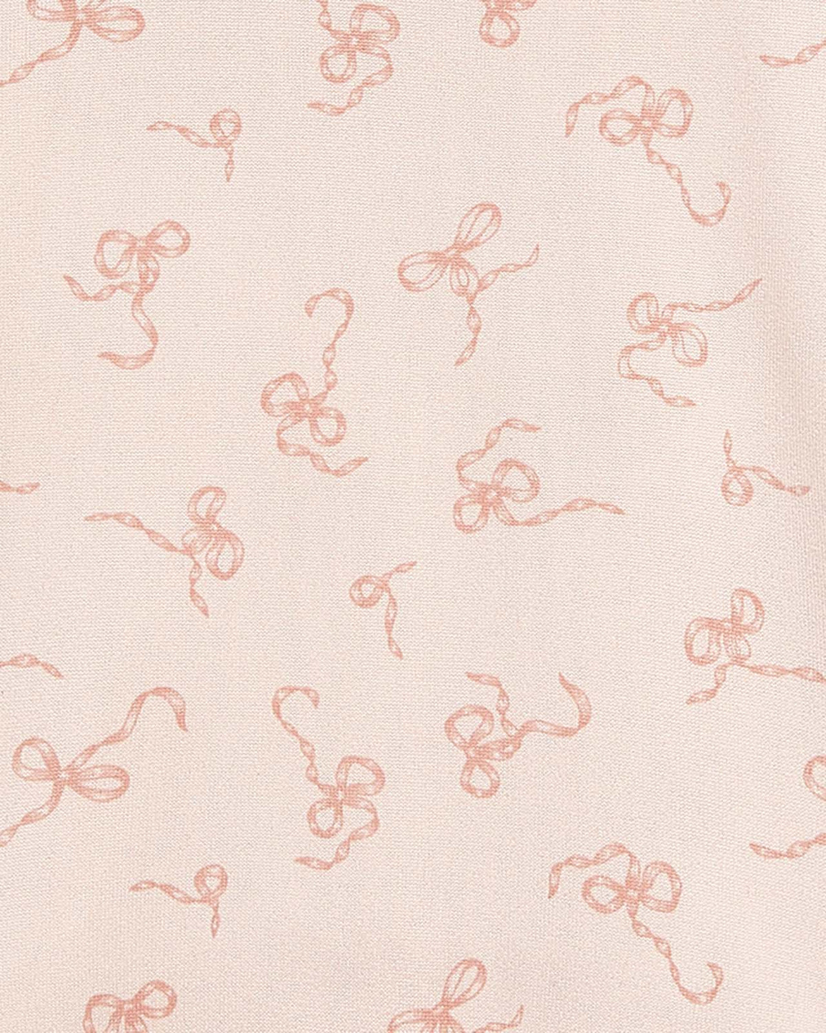 Girls Cafe Creme Bows 3-Piece Brushed Jersey PJ Set - Cafe Creme Bows