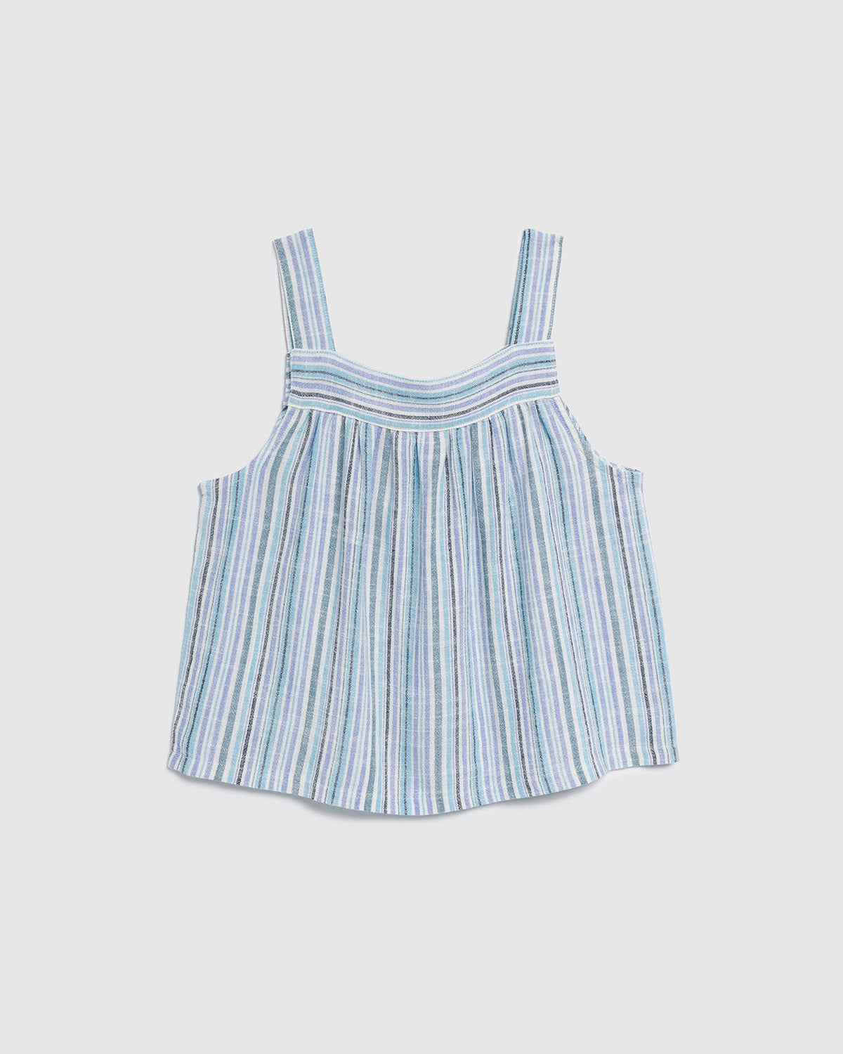 Girls Splash Stripe Tank - Blue Stripe
