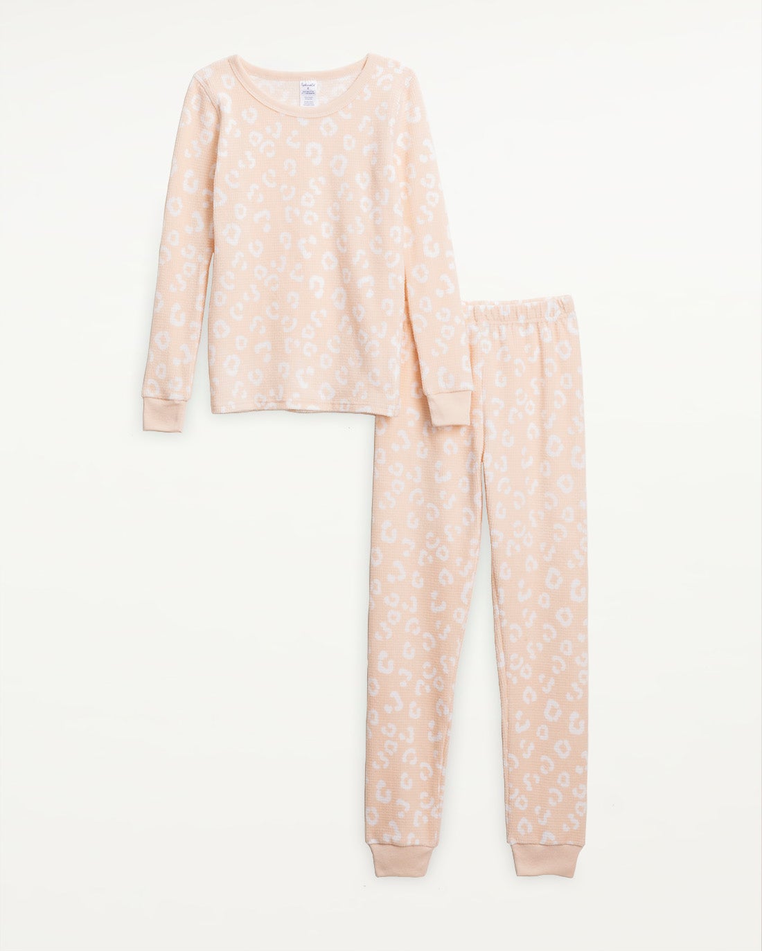 Kids Thermal PJ Set in Soft Leopard - Soft Leopard