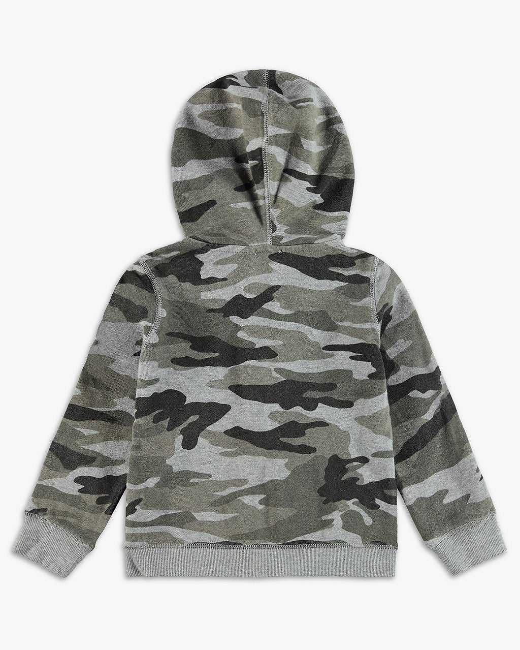 Little Boy Camo Hoodie - Light Charcoal Heather