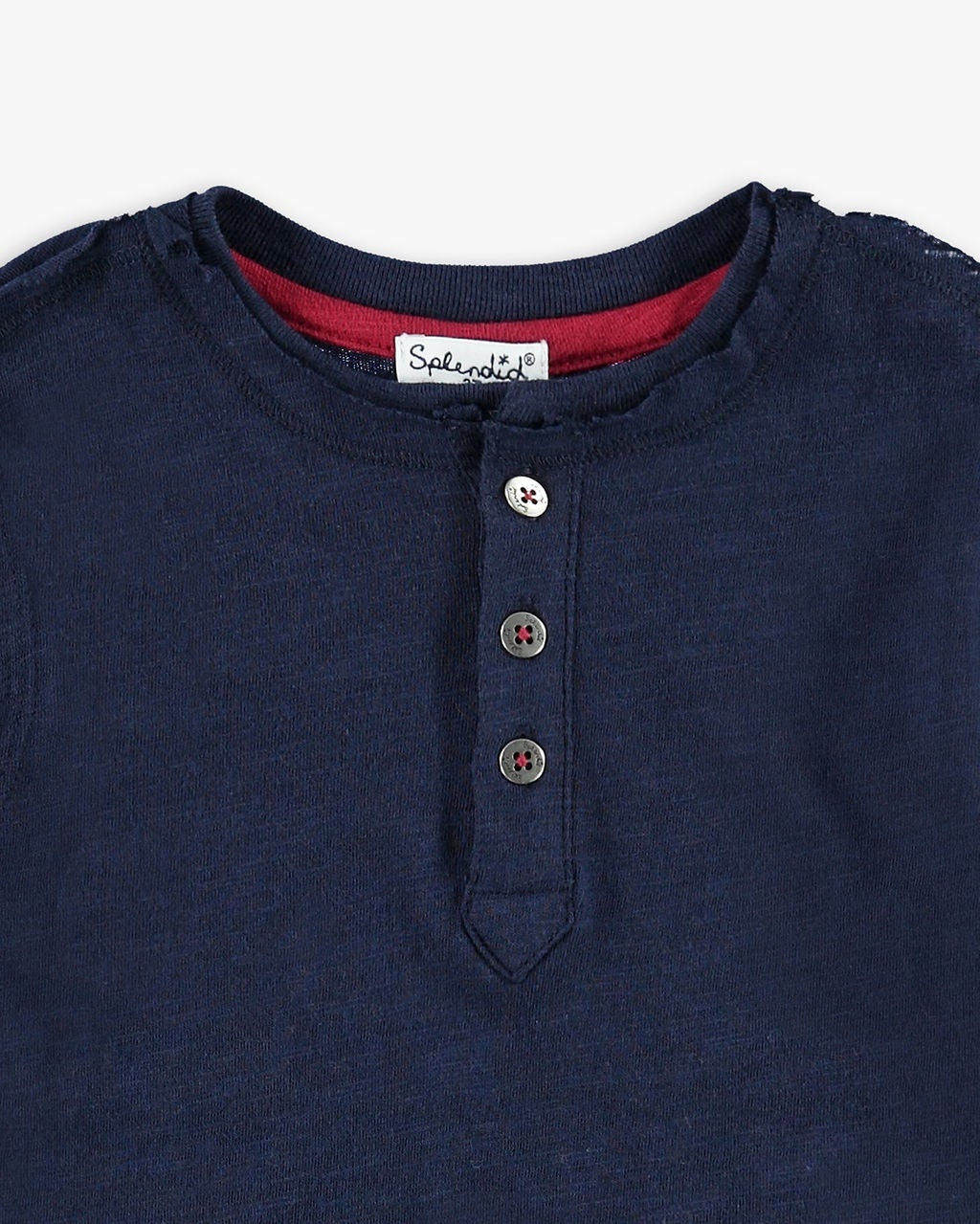 Little Boy Long Sleeve Henley Top