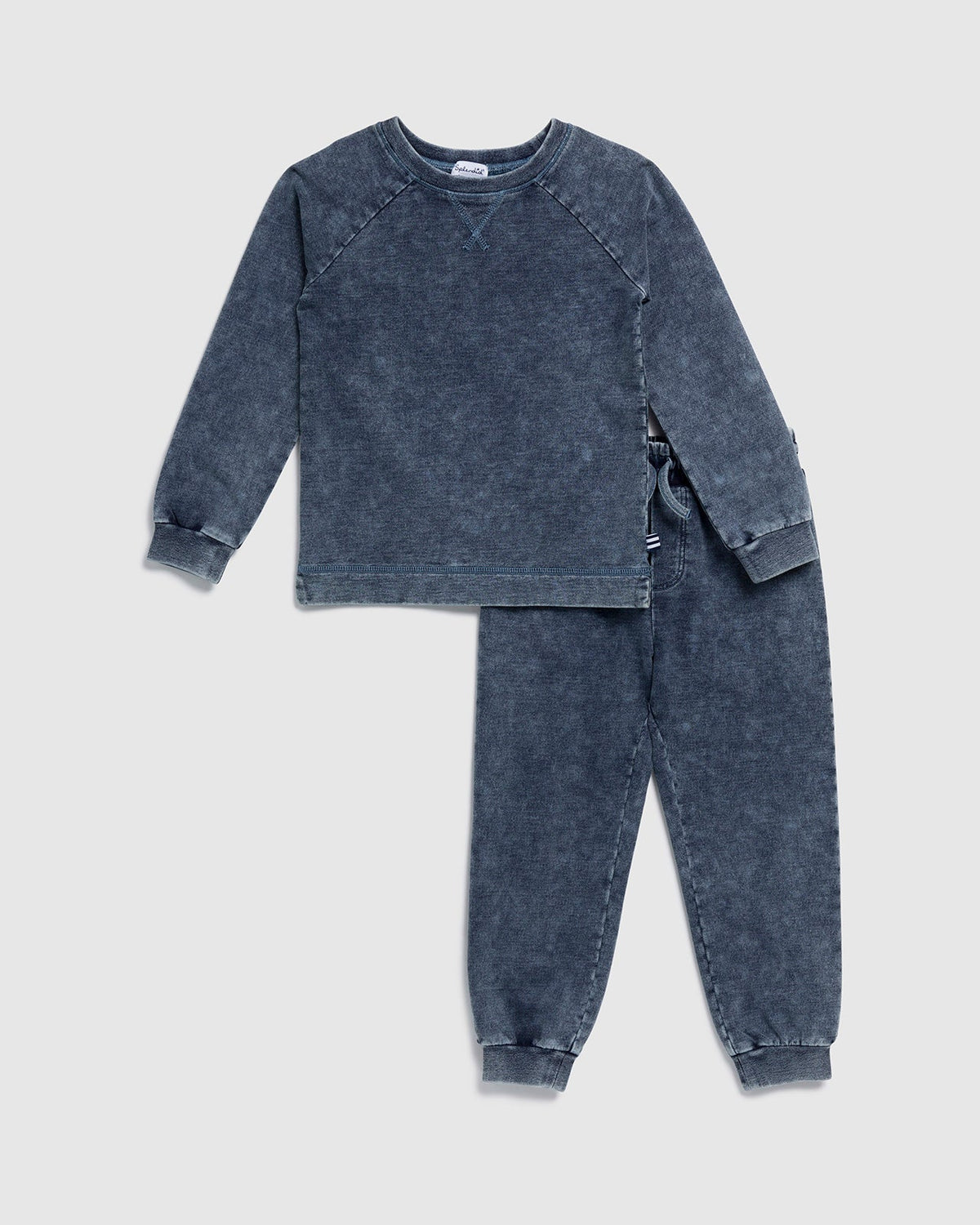 Toddler Boy Dark Rinse Jogger Set - Dark Indigo
