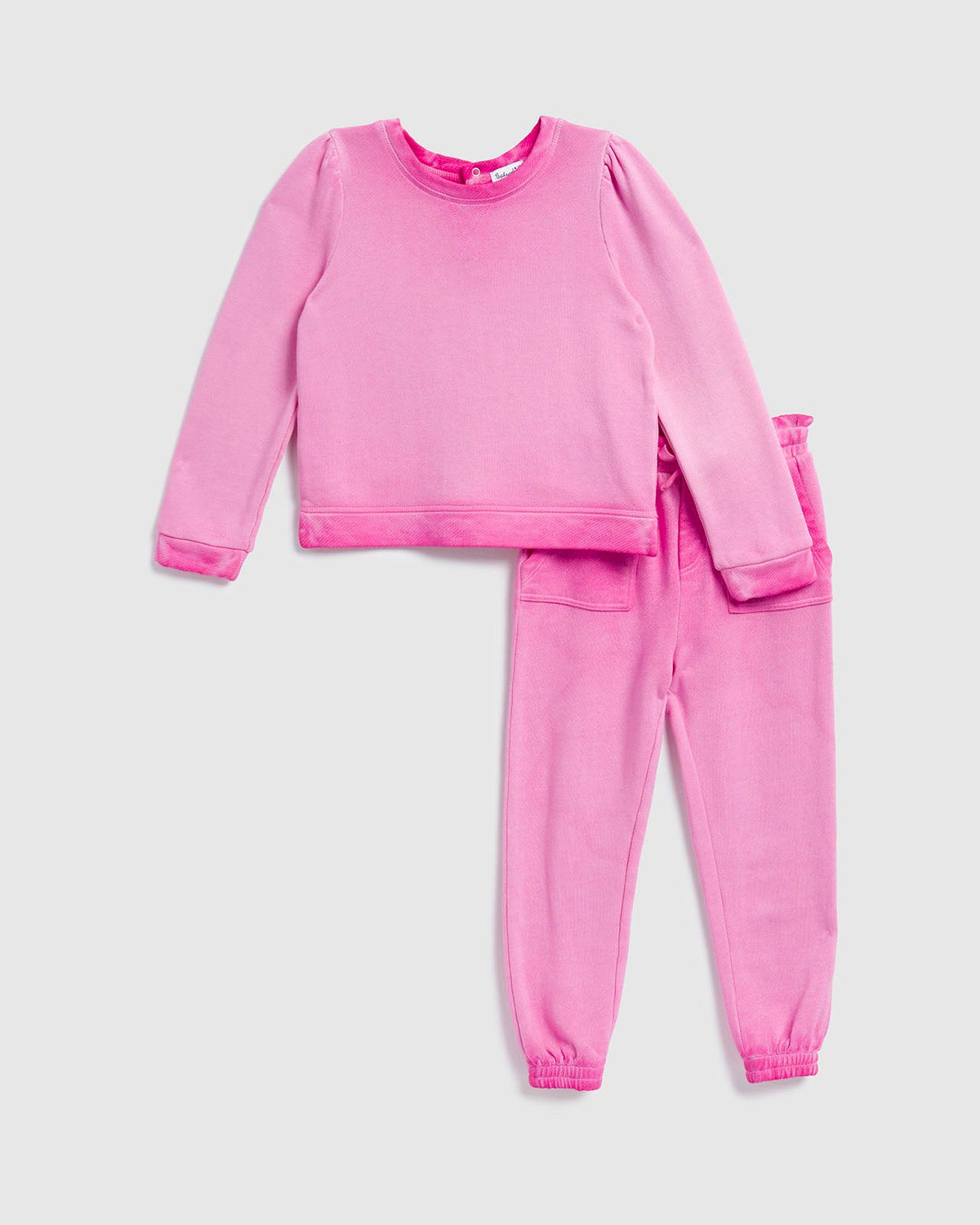 Toddler Girl Pretty in Pink Jogger Set - Strawberry Moon