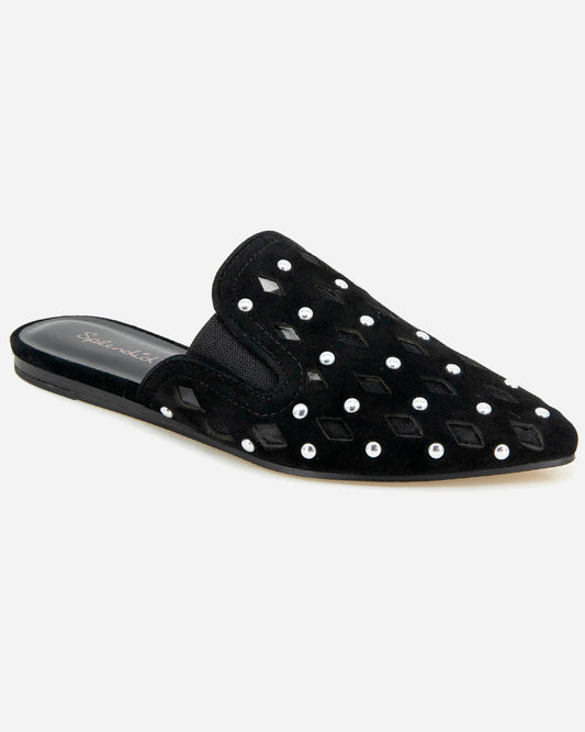 Linna Studded Mule - Black