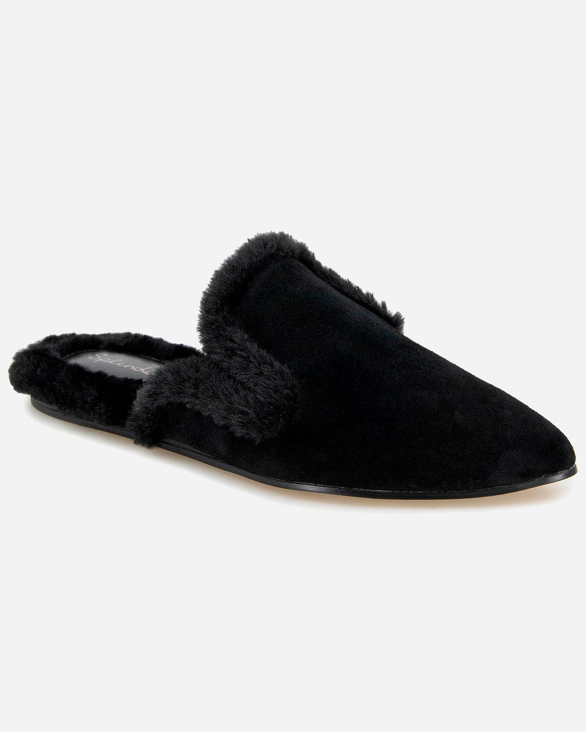 Liza Sherpa Mule in Black - Black