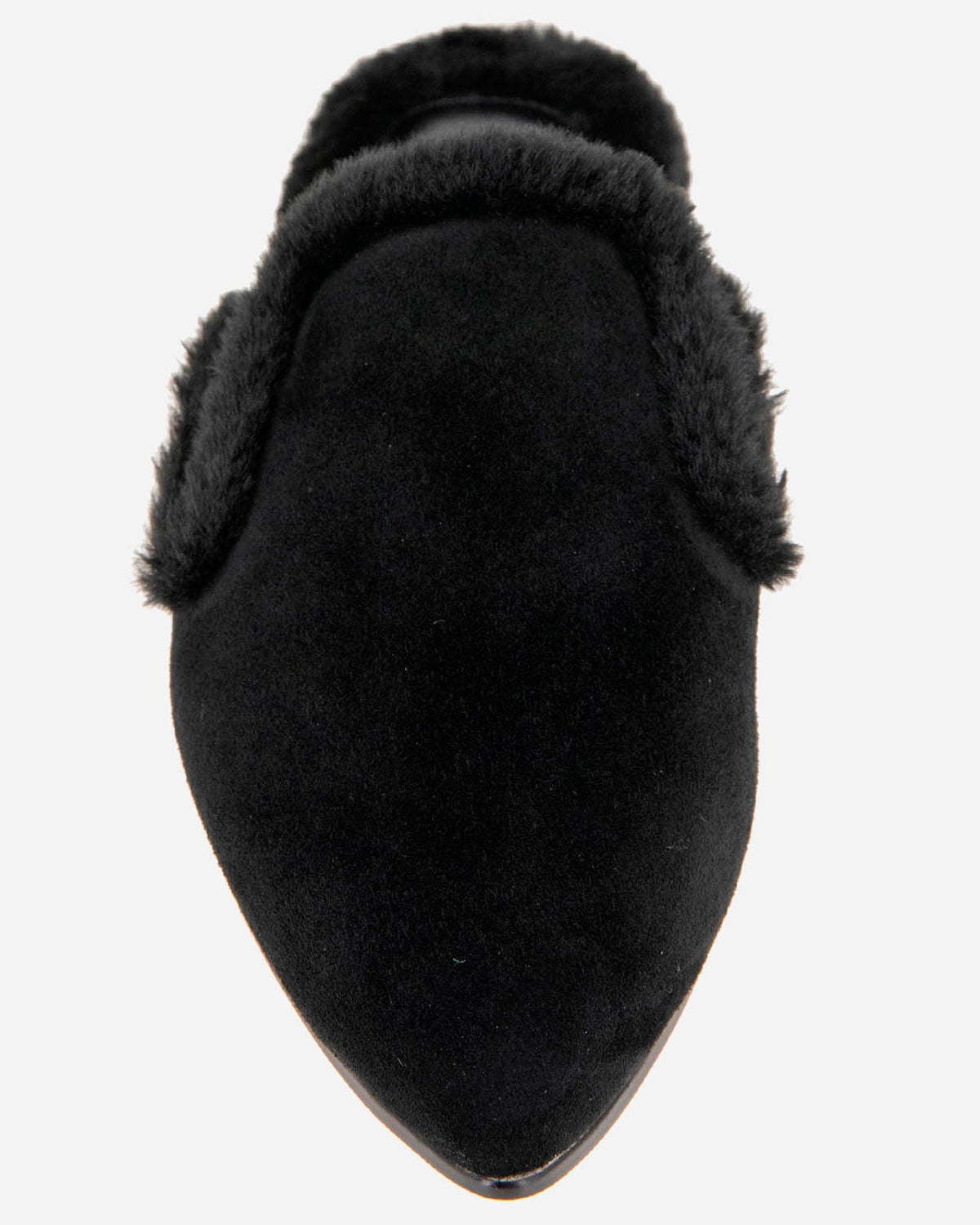 Liza Sherpa Mule in Black - Black