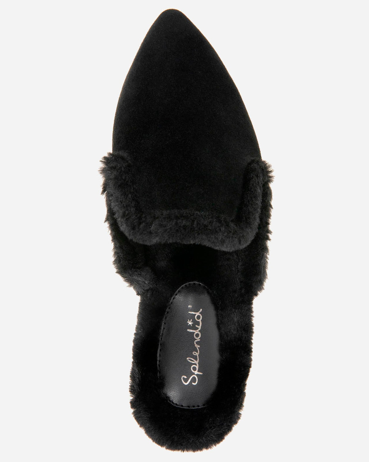Liza Sherpa Mule in Black - Black