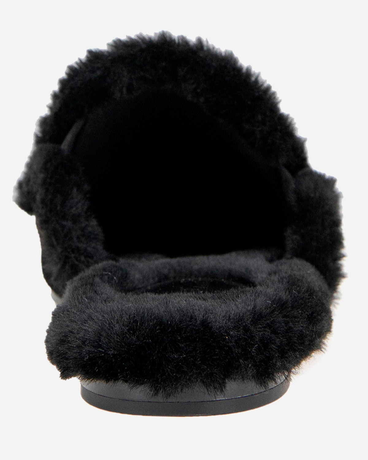 Liza Sherpa Mule in Black - Black