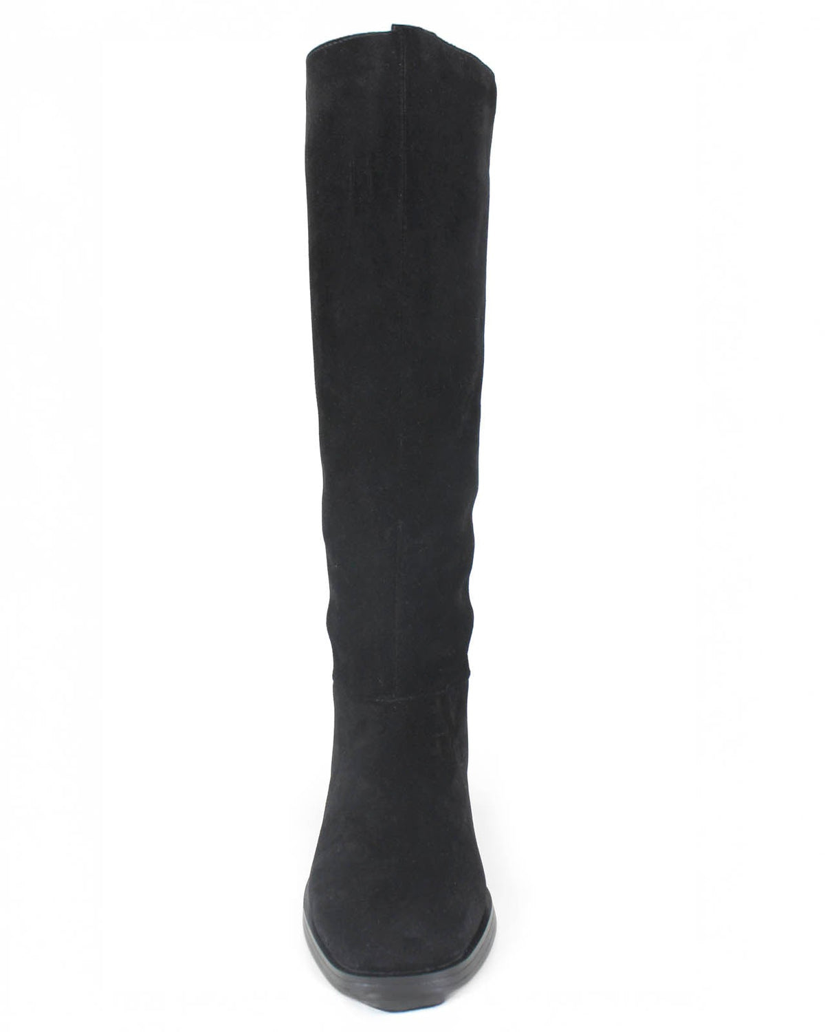 Marise Tall Suede Boot in Black - Black