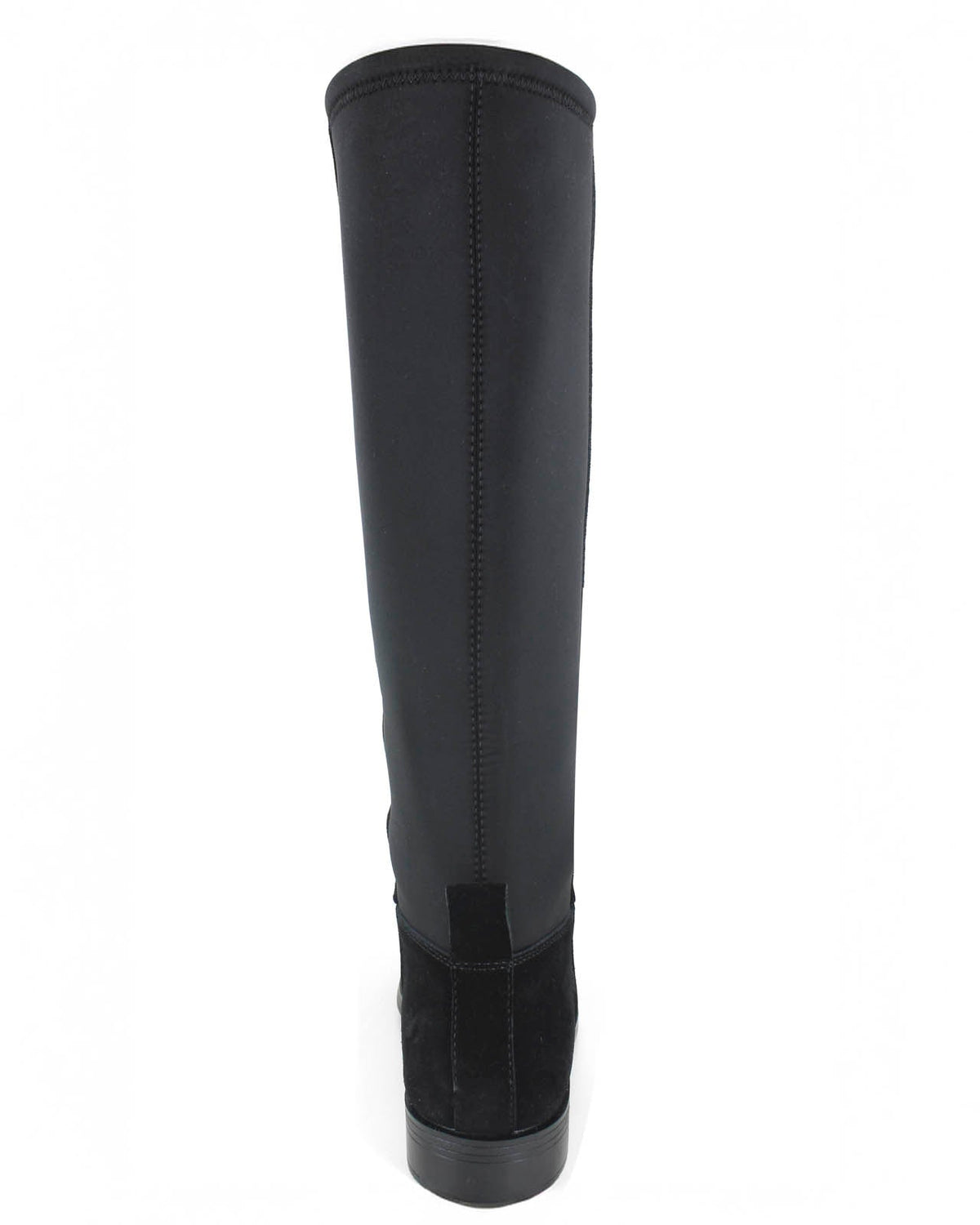 Marise Tall Suede Boot in Black - Black