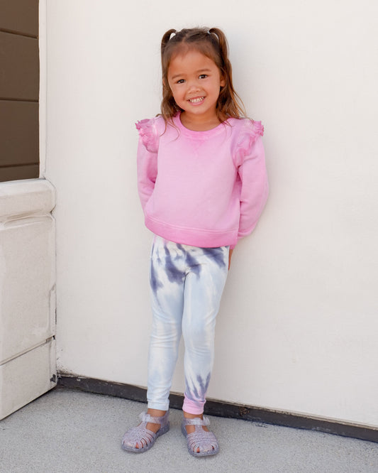 Toddler Girl Tie Dye Legging Set - Strawberry Moon