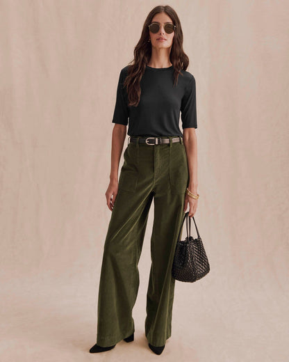 Bamboo Blend Quarter Sleeve Tee