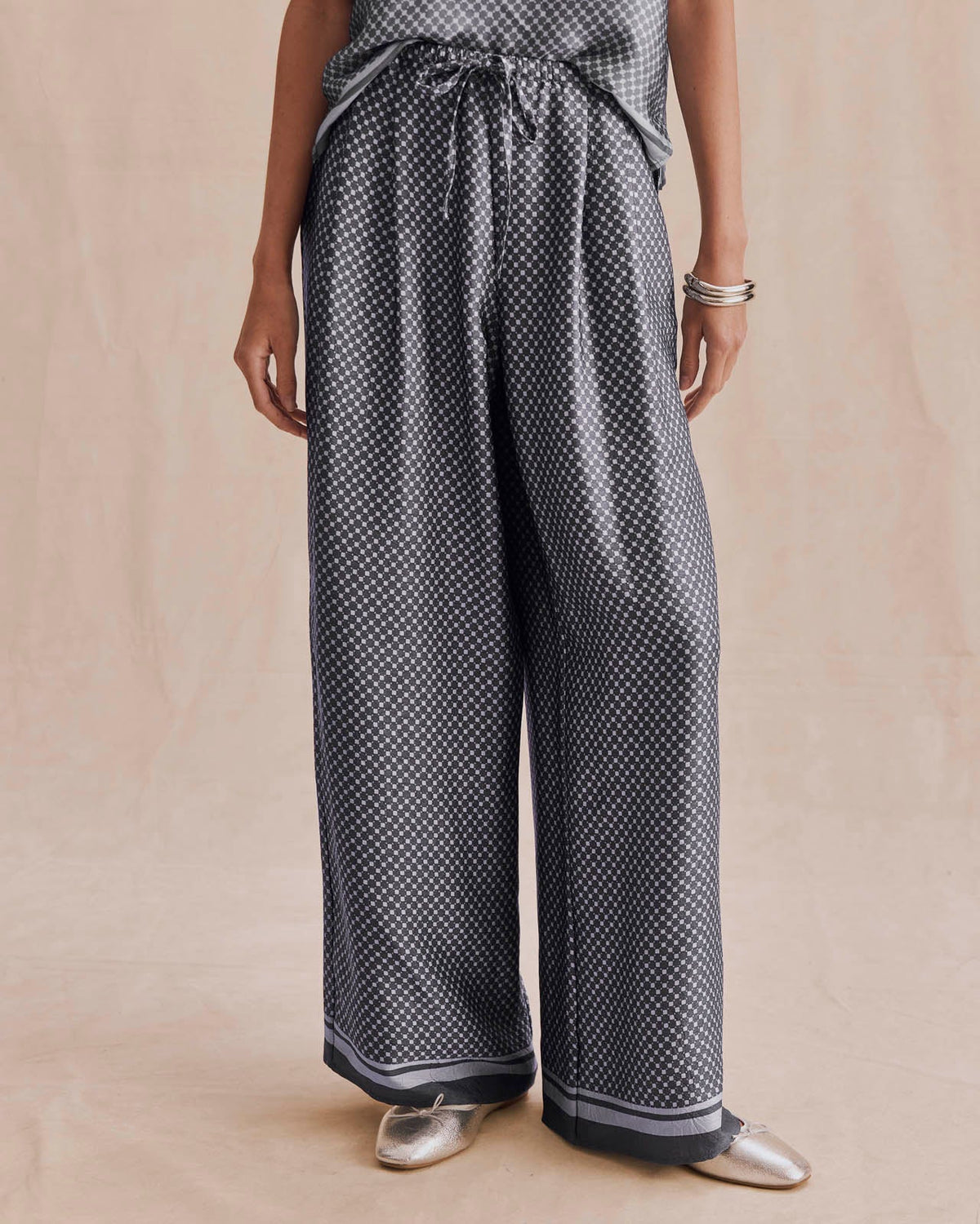 Valerie Pleated Print Pant