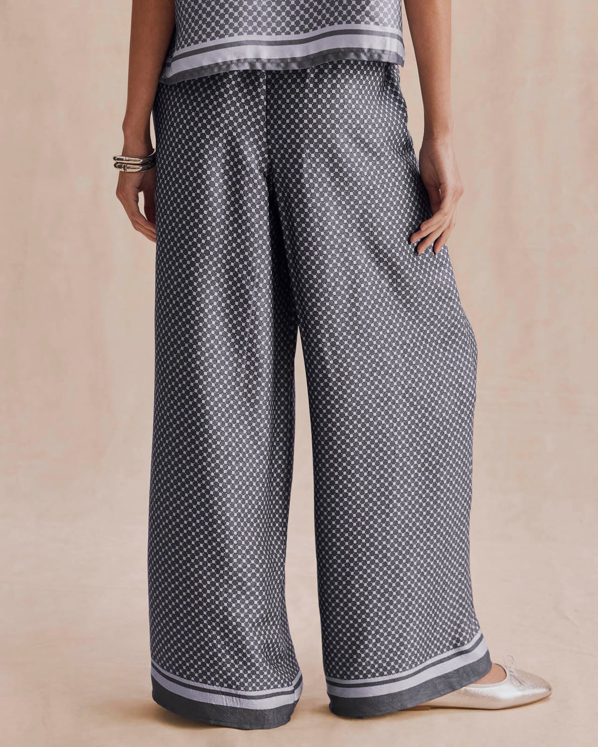 Valerie Pleated Print Pant