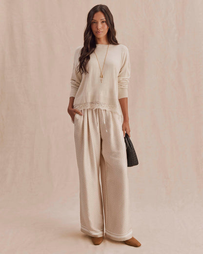 Valerie Pleated Print Pant