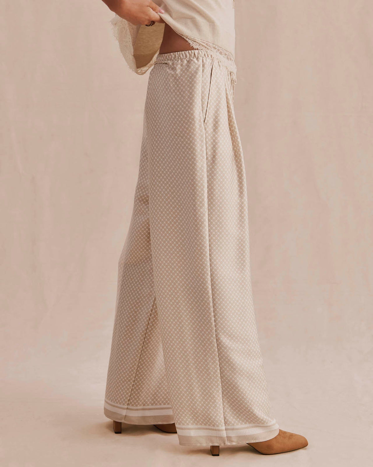 Valerie Pleated Print Pant