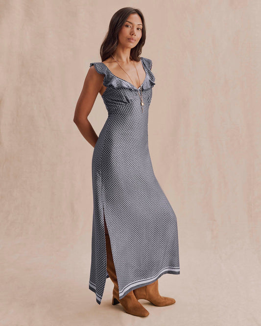 Baylee Maxi Dress - Ash Navy/Blue Mist