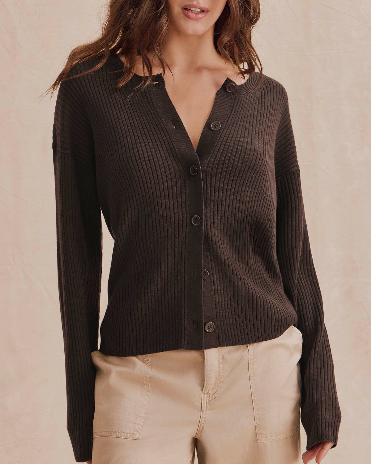 Georgie Rib Cardigan