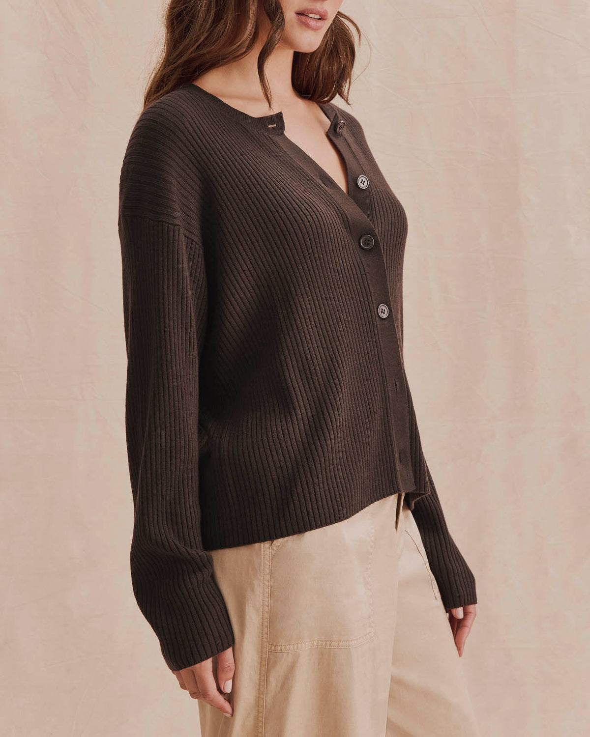 Georgie Rib Cardigan