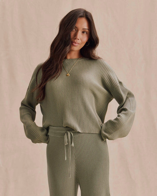 Georgie Rib Crewneck