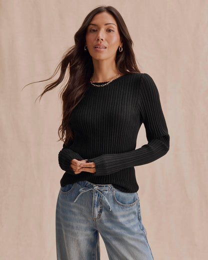 Georgie Pointelle Sweater