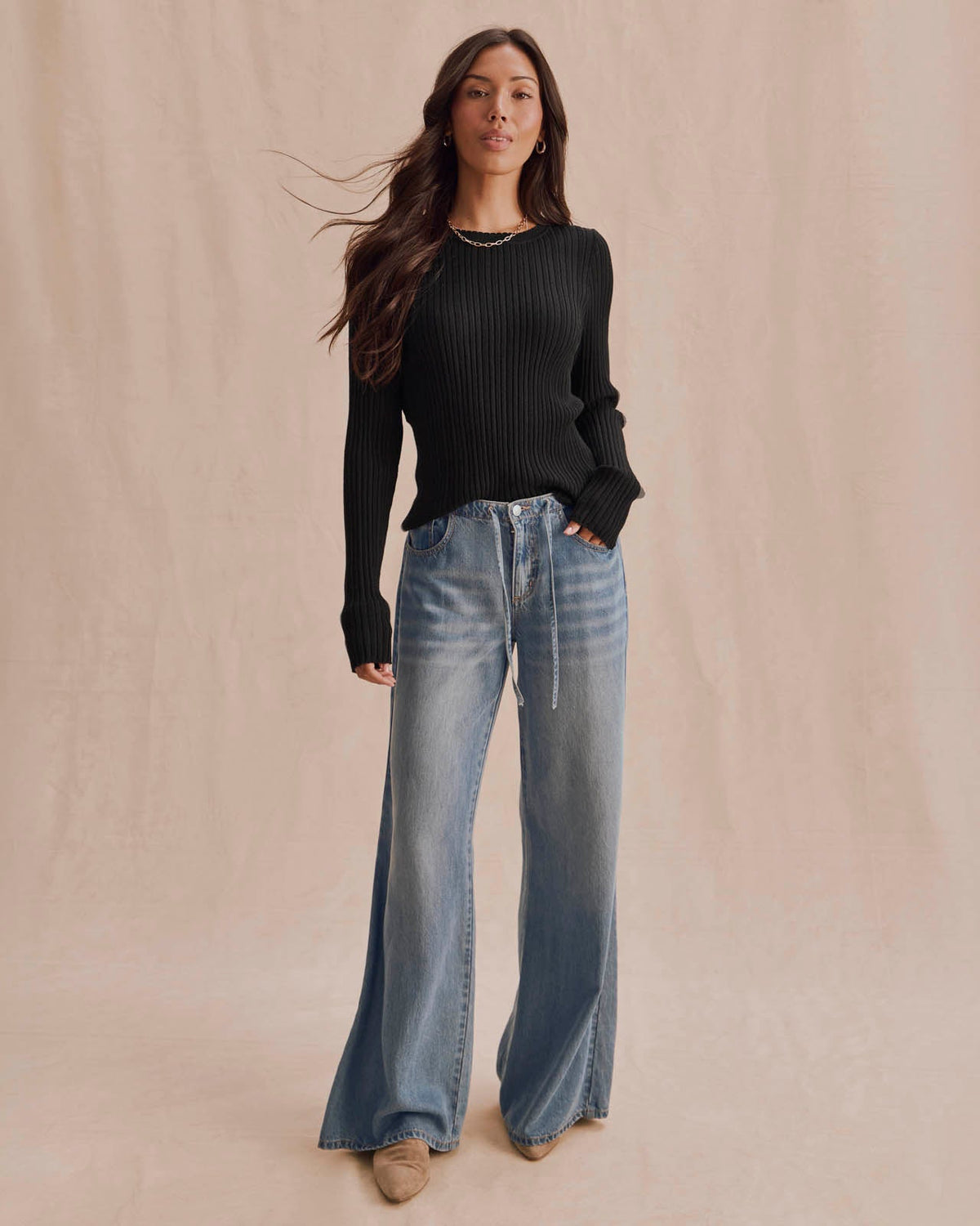 Georgie Pointelle Sweater