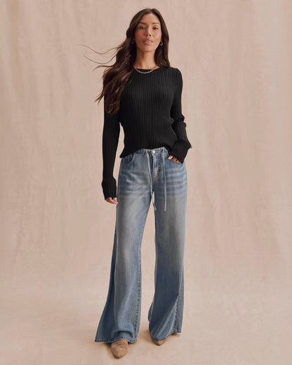 Georgie Pointelle Sweater