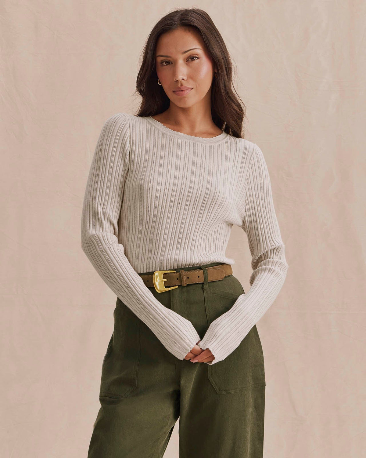 Georgie Pointelle Sweater