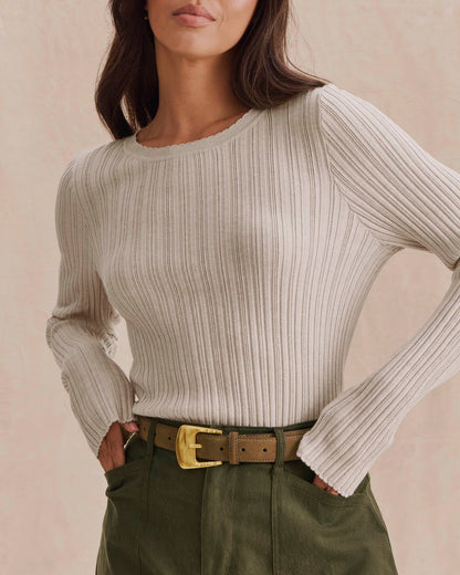Georgie Pointelle Sweater