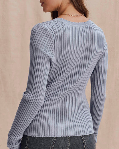 Georgie Pointelle Sweater