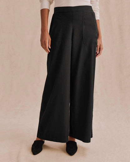 Angie Texture Slub Pant