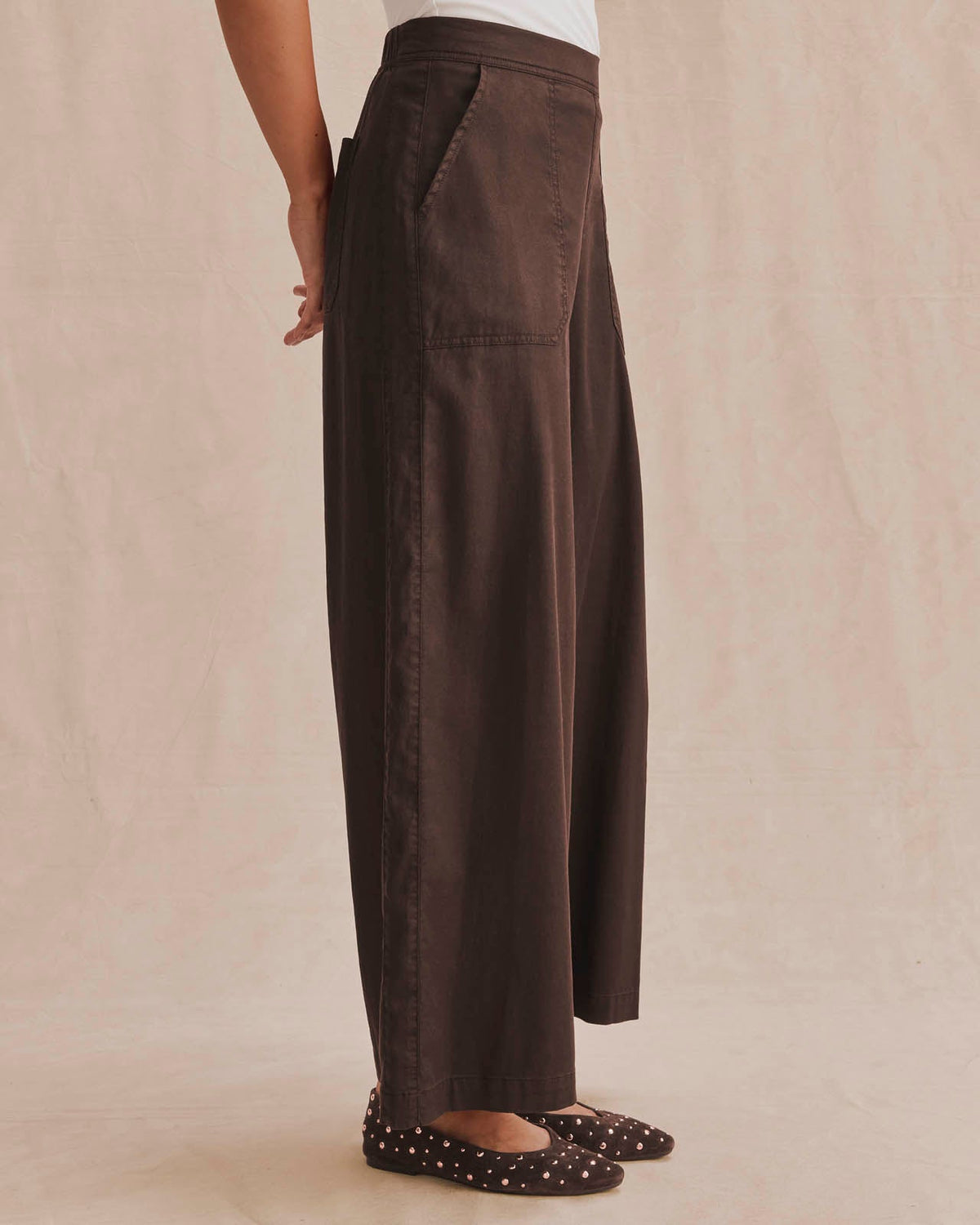 Angie Texture Slub Pant