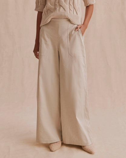 Angie Texture Slub Pant