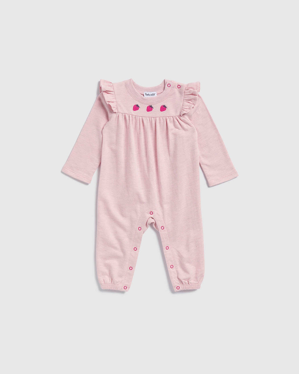 Infant Girls Berry Sweet Onesie - Rosewater