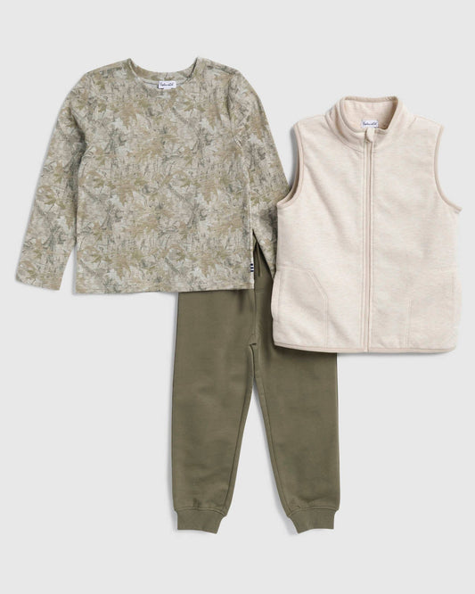 Toddler Boy Bonfire Buddy 3-Piece Set - Camper Print