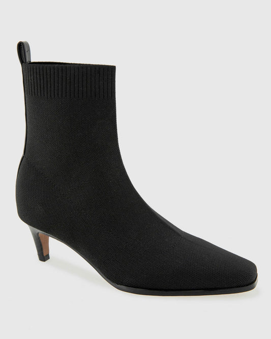 July Knit Bootie in Black - Black