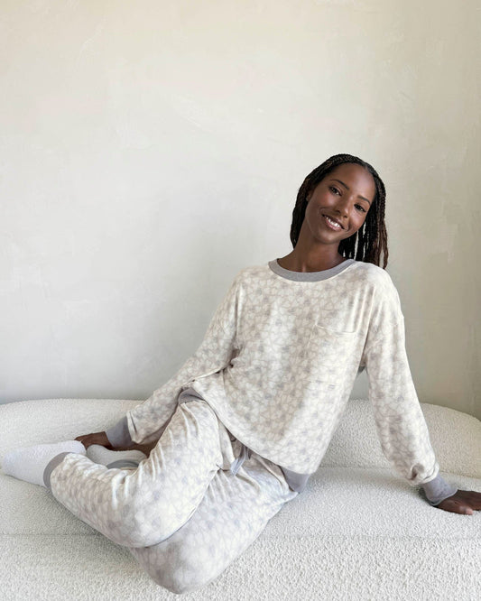 Candy Heart Marna Pillow Soft PJ Set - Light Candy Heart