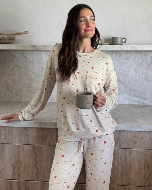 Brunch Marna Pillow Soft PJ Set - Brunch Print