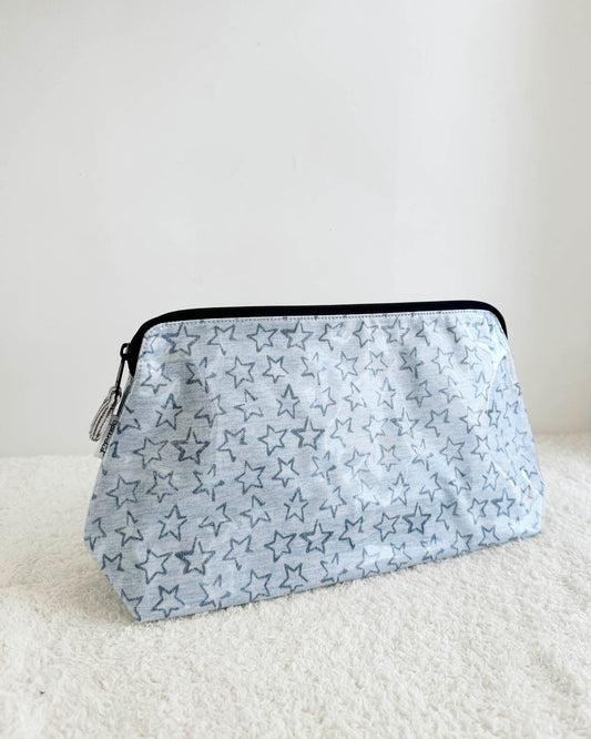 Large Outline Stars Makeup Bag - Outline Stars