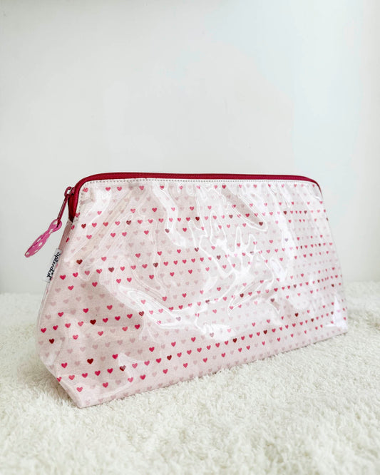 Large Tiny Hearts Makeup Bag - Tiny Hearts