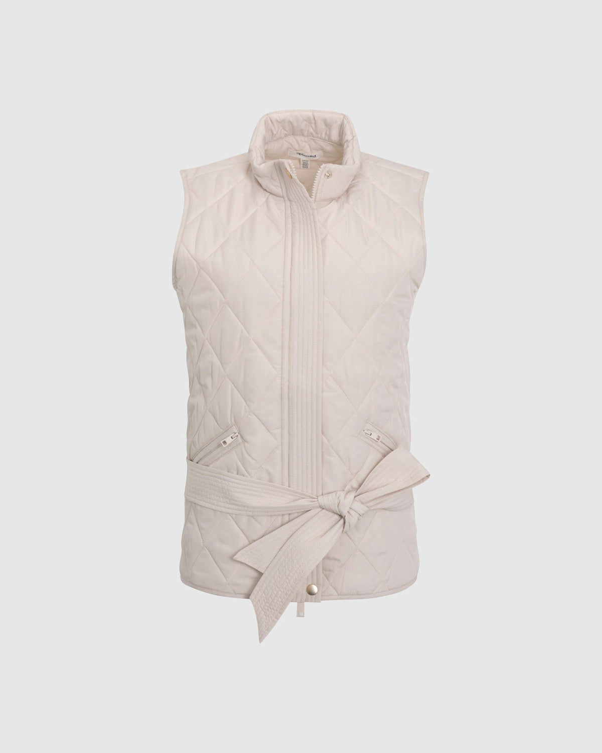 Splendid x Charli Evans Quilted Vest - Pale Oak Heather