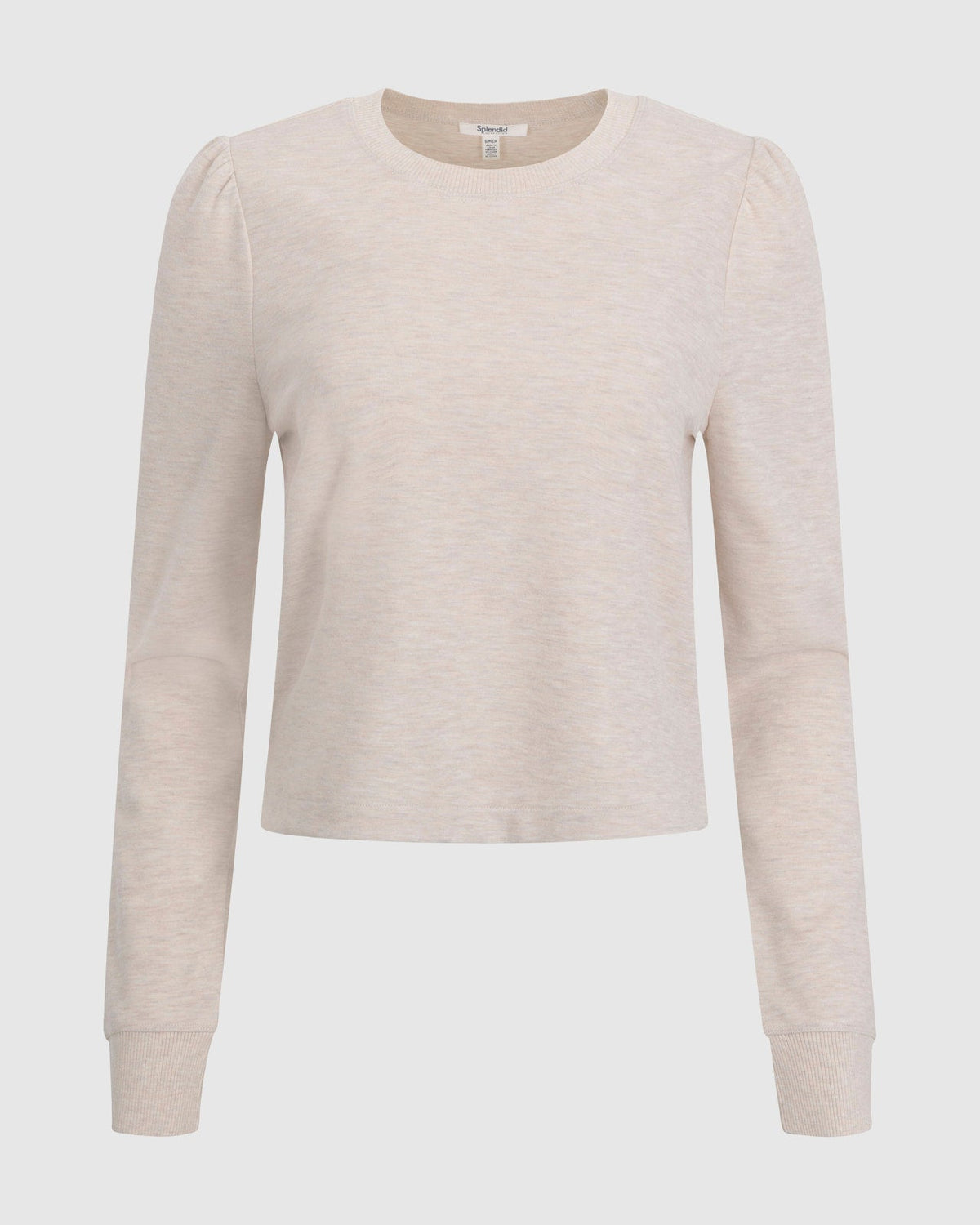 Splendid x Charli Evans Puff Sleeve Top - Pale Oak Heather