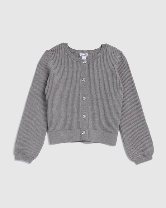 Girl Georgina Sweater Cardigan - Heather Grey